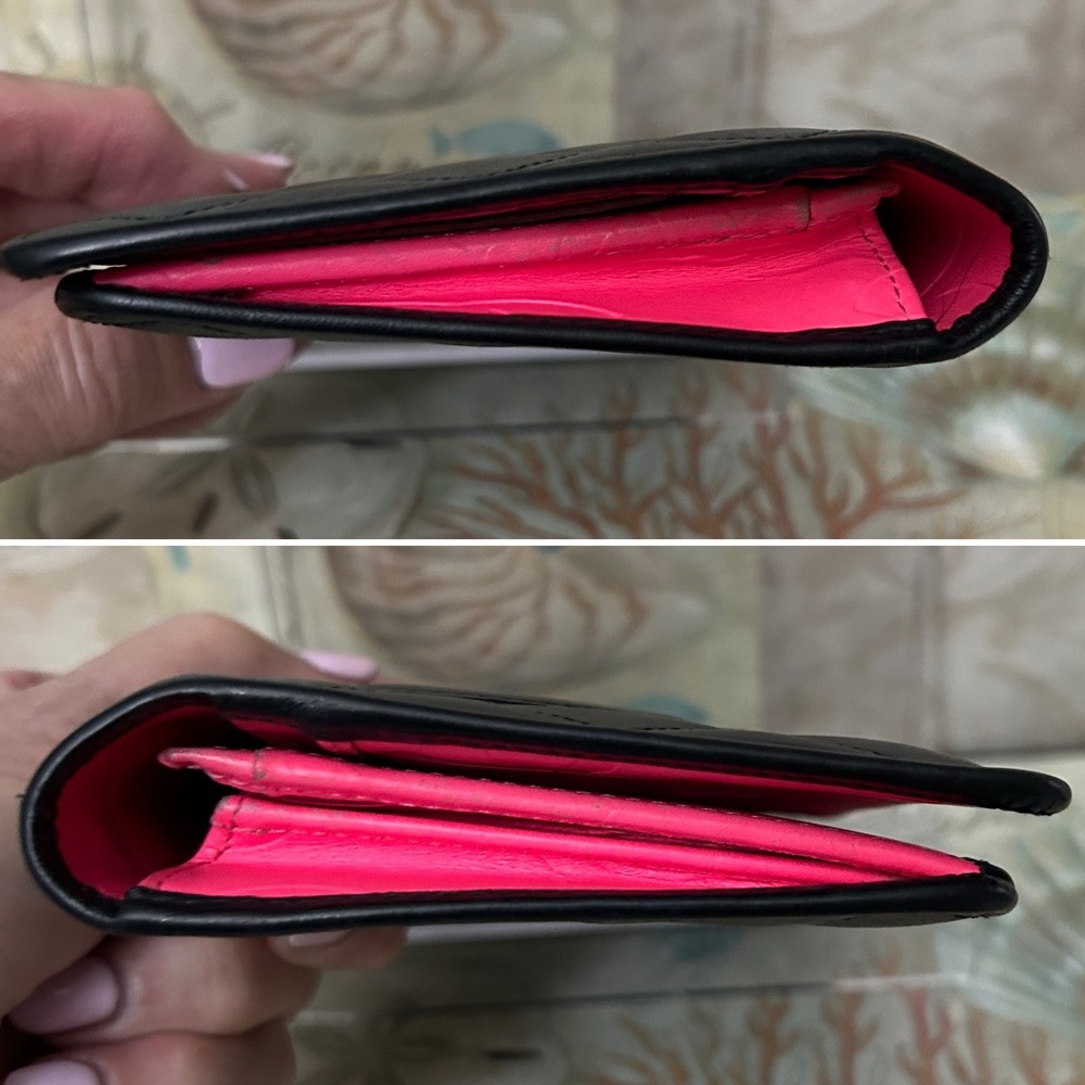 CHANEL Black Quilted Leather Wallet with Raised CC Logo - Picture 4 of 15